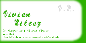vivien milesz business card